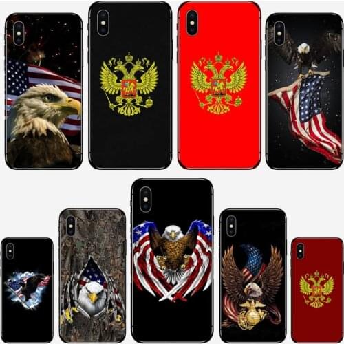 Russia Flag national emblem Phone Case for iPhone 11 12 mini pro XS MAX 8 7 6 6S Plus X 5S SE 2020 XR