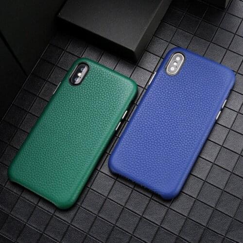 Genuine Real Leather Case For Iphone 7 8 Plus X Xs Xr Xs Max Genuine Leather Cover With Retail Package