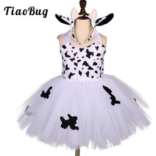 Kids Girls Cowgirls Costume Princess Dress Up Halloween Costume Birthday Party Outfits with Headband