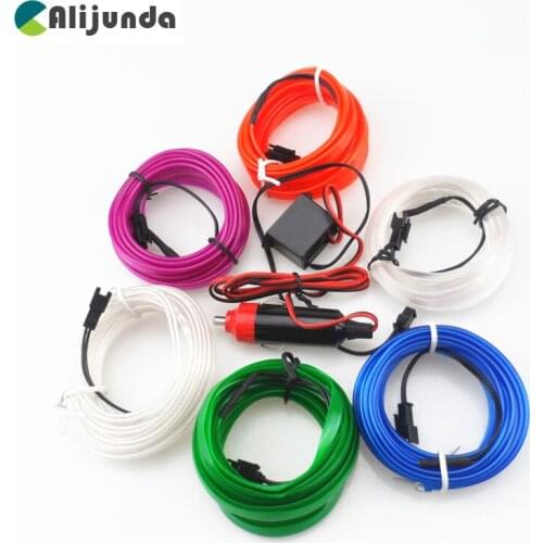 Car design DIY EL cold line flexible decoration mold Trim strips for light motorcycles and cars