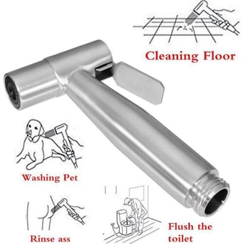 Dual Function 2 Sprayer(Stream/Jet) Hand Held Bidet Toilet Sprayer Shattaf Cloth Diaper Sprayer Bathroom Bidet Faucet - Chrome