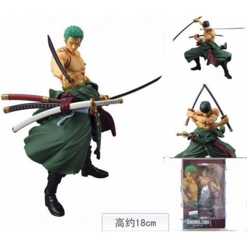 New Wrold Roronoa Zoro After 2 Years PVC Action Figure Collection Model Toy 18cm