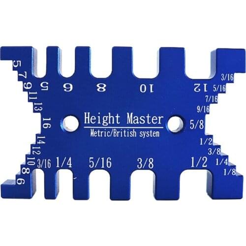 M89B DIY Measuring Tool of Height Metric and Imperial Card Gauge High Precision Tenon Calipers Use for Height Measurement