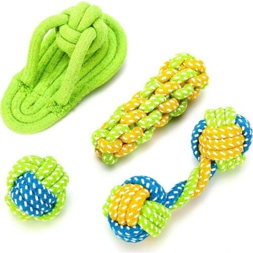 Benepaw Durable Interactive Rope Dog Toys For Small Medium Large Dogs Safe Teeth Cleaning Pet Chew Toys Set Play Games Puppy