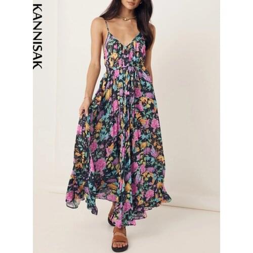 KANNISAK Open Summer Dresses