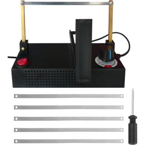 Mini Hot Cutting Machine Manual Electric Heating Cutter for Ribbon Lace Braided Belts 220V Satin Cutting Machine EU Plug