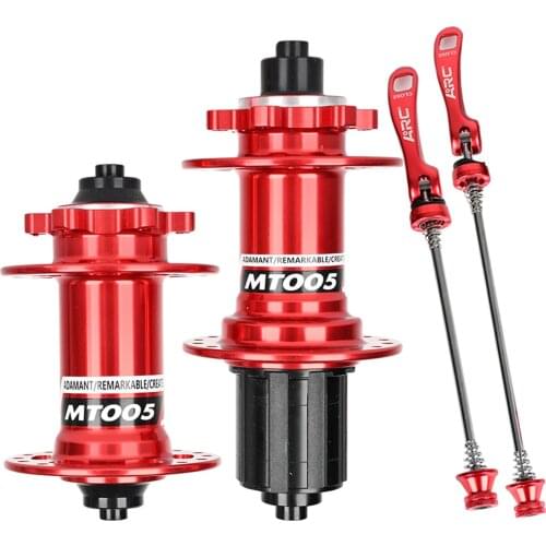 MTB Bike Front & Rear Hub Disc Brake Hub Set 32 Hole w/ Quick Release Levers