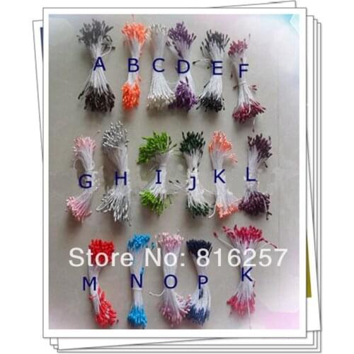Smallest Size Pearl Stamen Stocking Flower Stamens DIY Charming Millinery Flower Accessories 1800 Pieces/Lot 17 Colors Selected