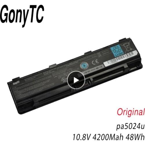 PA5024U Original Laptop Battery For Toshiba Satellite C800 C850 C870 L800 L830 L850 L855 L870 PA5023U PA5024U-1BRS PABAS260