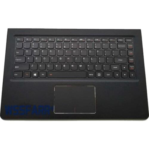 For Lenovo Yoga 900-13ISK Palmrest Case Upper Cover Touchpad with US Backlit Keyboard Black 5CB0K48472