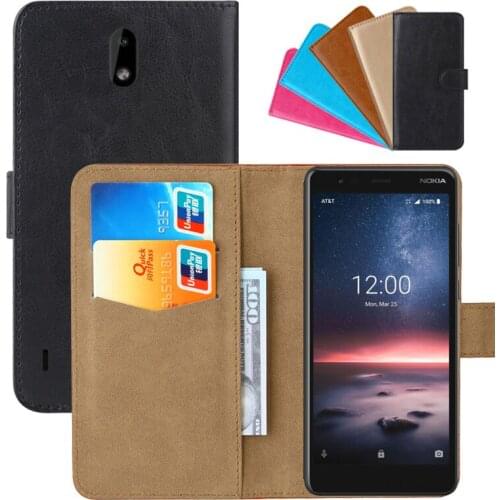 Luxury Wallet Case For Nokia 3.1 A PU Leather Retro Flip Cover Magnetic Fashion Cases Strap