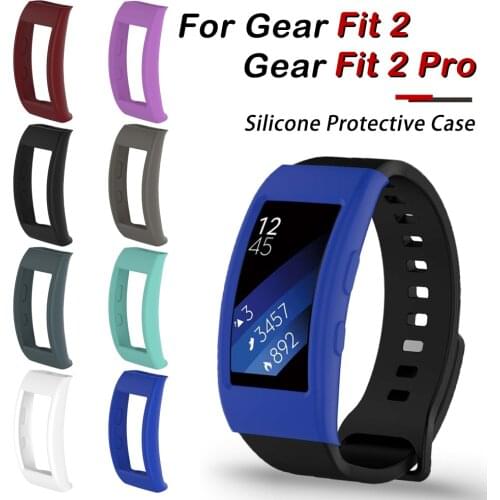 Silicone Case Cover For Samsung Gear Fit 2 Pro SM-R360 SM-R365 Band Waterproof Scratch Dustproof Smart Watch Protective Shell