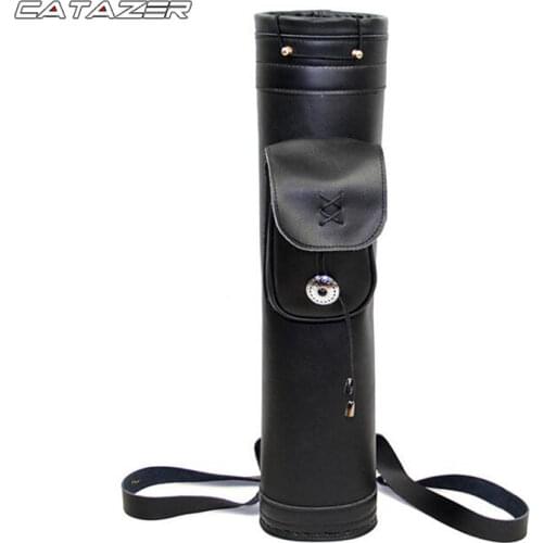 Bow Shooting Products Archery Protector Hand Crafted Genuine Leather Quiver Three-point Back-type Archery Sac Quiver