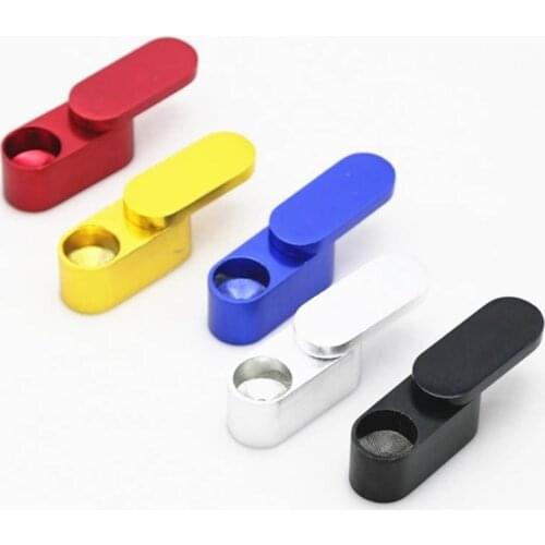 Rotation Herb Tobacco Pipes Portable Grinder Smoke Mini Metal Smoke Pipe Smoking Pipe 1 PCS Random Delivery