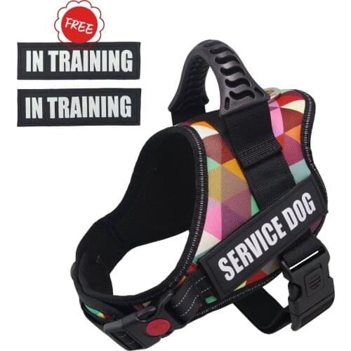 Dog Vest Harness, Small Medium Large Dog Harness, No Pull Service Dog Vest Reflective Adjustable Soft