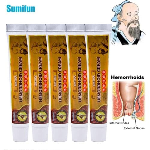 1/3/5pcs HuaTuo Hemorrhoids Medical Ointment Crack Anal Internal & External Anal Fissure Powerful Herbs Cream Pain Patch Plaster