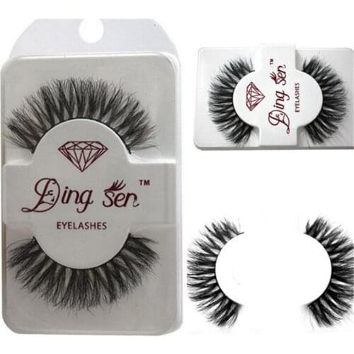 1 Pair Hot Sale Fake Lashes Charming Black Soft Real Horsehair Long Glamour Thick False Eyelashes Makeup Tools Beauty