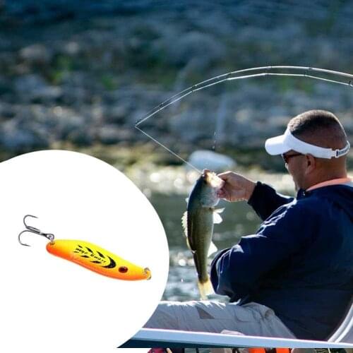 1PC 13g Metal Spoon Fishing Lure Spinner Bait Colorful Sequins Hooks model 6 Artificial Hard Baits Tackle Fishing Accessories