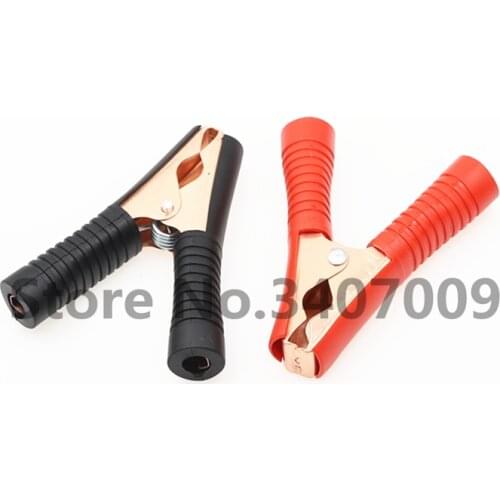 100A Crocodile Clamp for Automotive Battery Red Black 90 x 75 x 18mm Spark Charging Accessories