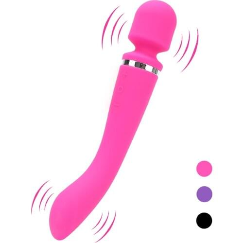 20 Speeds Dildo Vibrator Magic Wand Vaginal Massager G-Spot Clitoral Stimulator Dual Motors Sex Toys for Women Adults