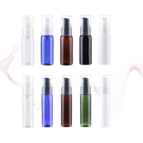 30ml Plastic PET pump bottle Foundation Lotion Emulsion serum Toner Toilet Flower Water Perfume Alcohol Skin Purified Packing