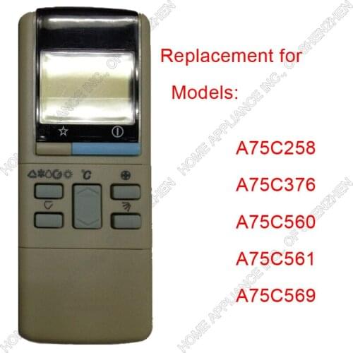 4 pieces/lot)Replacement for Panasonic Split And Portable Air Conditioner Remote Control A75C258 Air conditioning parts