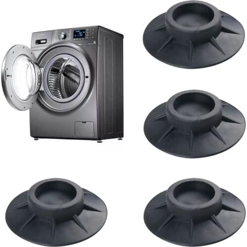 4Pcs Floor Mat for Washing Machine Feet Pad Non Slip Shock Proof Furniture Protector Home Washing Machine Accessory Replacement