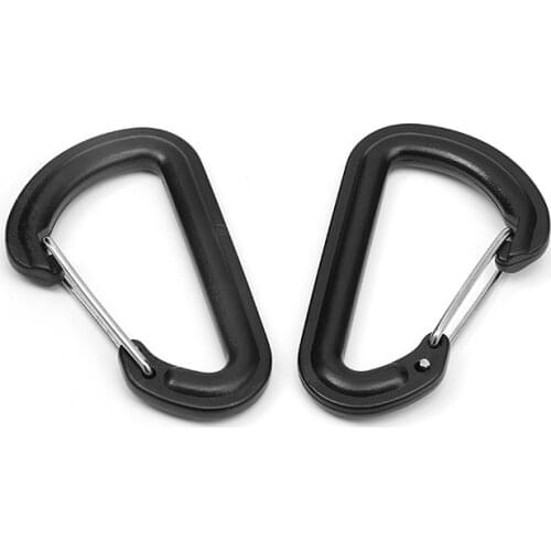 5pcs Plastic Carabiner Spring Snap Hook Push Gate Clasp Clip for Backpack Bag Strap DIY Accessories 5.5cm*3.4cm