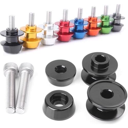 8mm CNC Aluminum Motorcycle Swingarm Spools Kit For Suzuki GSX250R GSXR600 GSXR750 GSXS750 GSXR1000 GSXS1000 GSXR1100