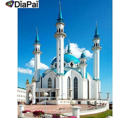 DIAPAI 5D DIY Diamond Painting "Architectural landscape" Full Drill Resin Diamond Embroidery Cross Stitch Home Decor A01672