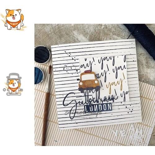 Taxi Car Automobile Metal Cutting Dies Scrapbooking Stencil Decorative Embossing Craft Die Cuts Card Making New Dies For 2020