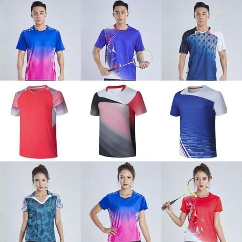 Quickly dry Badminton shirt clothes , Male tennis Tshirt , PingPong shirt women , Kits PingPong Female , table tennis jerseys