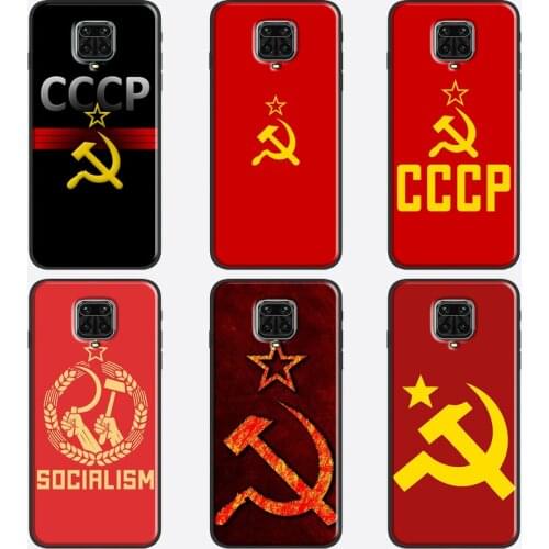 Soviet Union USSR Flag Phone Case For Xiaomi Redmi Note 10 Pro Note 9 Pro Note 8 Pro K40 8T 9S 9A 9C 9T Cover