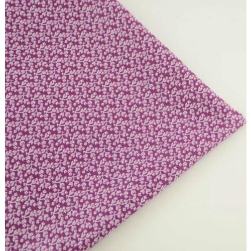 Home Textile Cloth Tela Animals Design Plain Patchwork Scrapbooking Dolls Art Work Tecido Little White Flowers Cotton Fabric CM