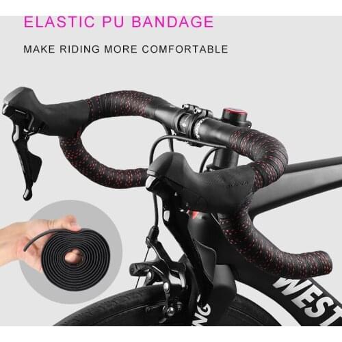 Road Handlebars PU Straps Non-slip Belts Colored Ixed Gear Bicycle Belts Handlebar Tape Leather Bicycles Accessories Ciclismo