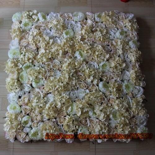 Artificial silk hydrangea peony rose flower wall wedding backdrop decoration Flower runner wedding decoration 10pcs/lot TONGFENG