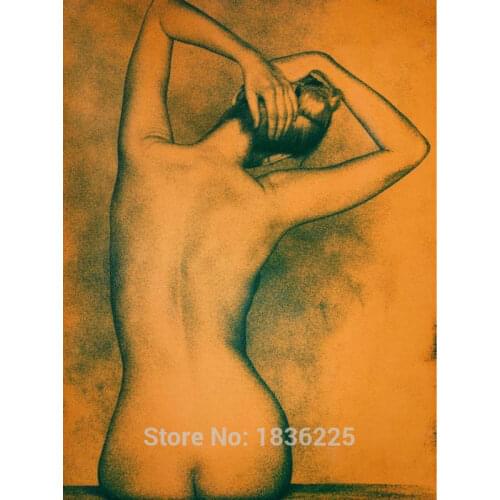 Modern abstract paintings sexy naked girls chinese sexy girl oil painting for bedroom original photo sex for home decor