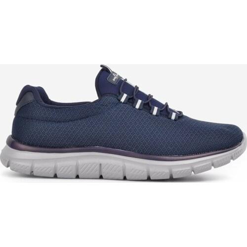 Sneaker Mens Casual Shoes Sport Navy Blue Gray Color Lace-up All Seasons Normal Fit High Sole Walking Running Shoes Sport Fashion Comfortable Breathable Lightweight Bestselling Flexible