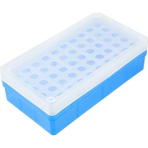 Laboratory Lab Plastic 50 Sockets 1.5ml Centrifuge Tube Stand Holder Box cryopreservation tubes with connection cover tube rack