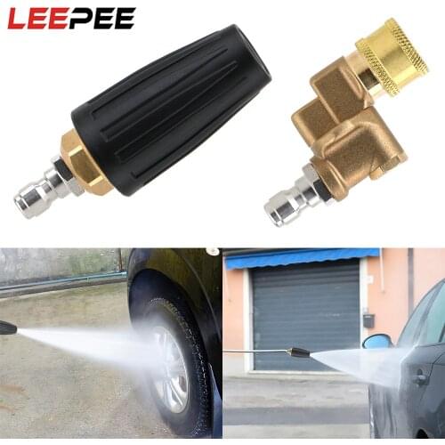 LEEPEE Car Pressure Washer Accessory Turbo Nozzles Sprayer Rotary Pivoting Coupler Jet Sprayer For Quick Connector