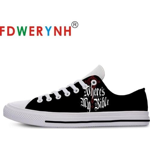 Mens Low-top Casual Shoes Massacre Band Most Influential Metal Bands of All Time 3D Pattern Logo Men Shoes