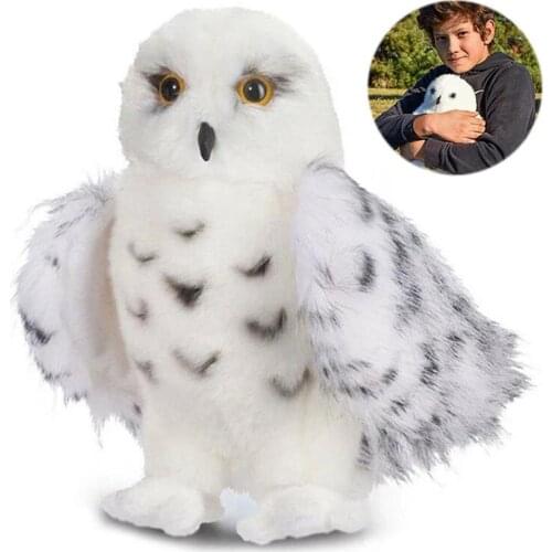 Stuffed Plush Snowy Owl Toys Antistress soft plush toys Simulation Owl Animal Toy Cute pillows Children toys Gift for kids girls