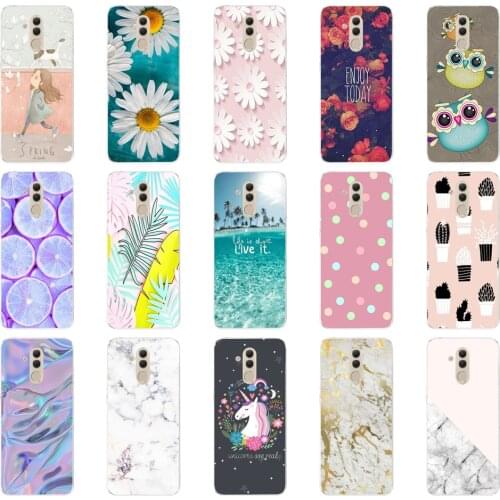 J soft case For Huawei Mate 20 Lite Case 6.3 inch Transparent Silicone Phone For Huawei Mate 20 Lite Cover Coque Capa
