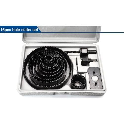 11Pcs/16Pcs Woodworking Hole Saw Set Drill Bit Hole Cutter Set For Plasterboard Ceiling Wood Hole Saw Kit