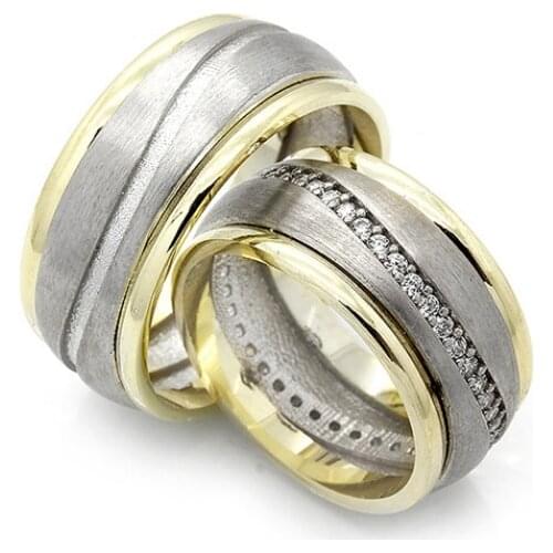 Couple Wedding Ring Sterling Silver 925 Woman And Man Luxury Jewelry Bands Engagement Anniversary Anatolian Civilization Models