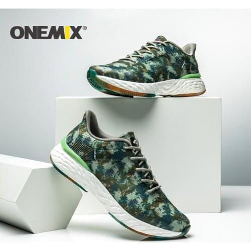 ONEMIX New Men Road Running Shoes High Elasticity Sneaker Men Outdoor Athletic Jogging Shoes Men Lightweight Tennis Shoes Women