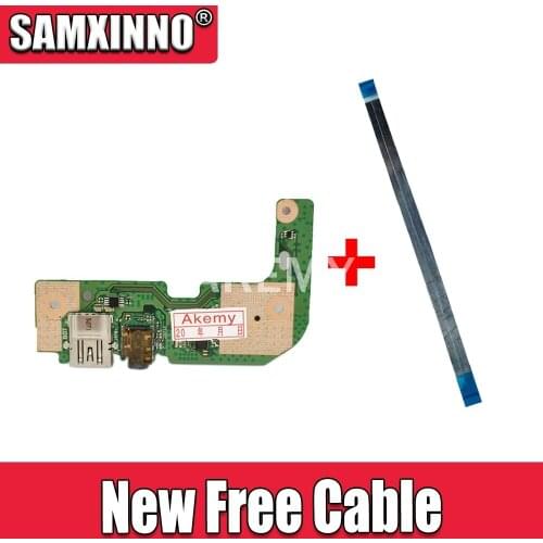 Original For ASUS X555 X555U X555UJ_IO USB AUDIO CARD READER BOARD With Cable REV:2.0 MB 100% Tested Fast Ship