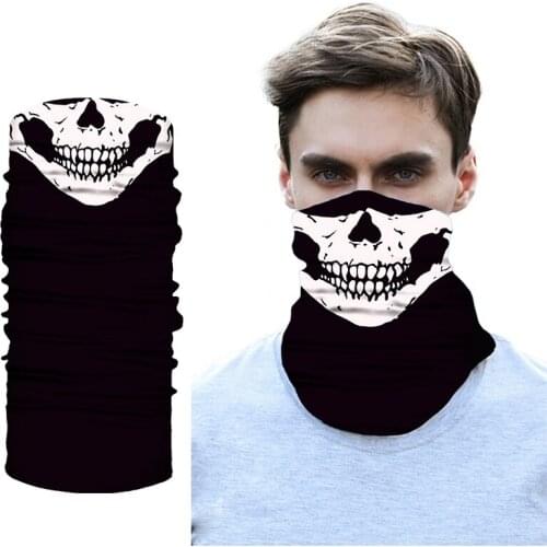 Personalize Skull Bandana Face Bandana Neck Gaiter Buffs Bandana Balaclava Seamless Turbans Cycling Ski Fishing Mens