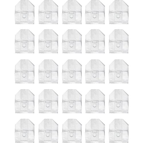 25Pcs for XiaoMi ROIDMI EVE Plus Accessories Dust Bag Robot Garbage Storage Bag Replacement Vacuum Cleaner Spare Parts