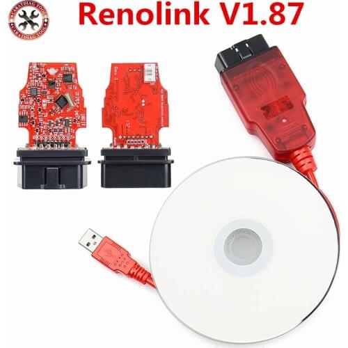 Renolink V1.87 V1.52 ECU for R-enault ECU Programmer ECU Resetting Key Coding Matching Dashboard Coding ECU Resetting Function